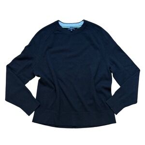 Ted Baker Cashmere Sweater Mens Black Excellent Crewneck Glant Knit SIZE 5 XL